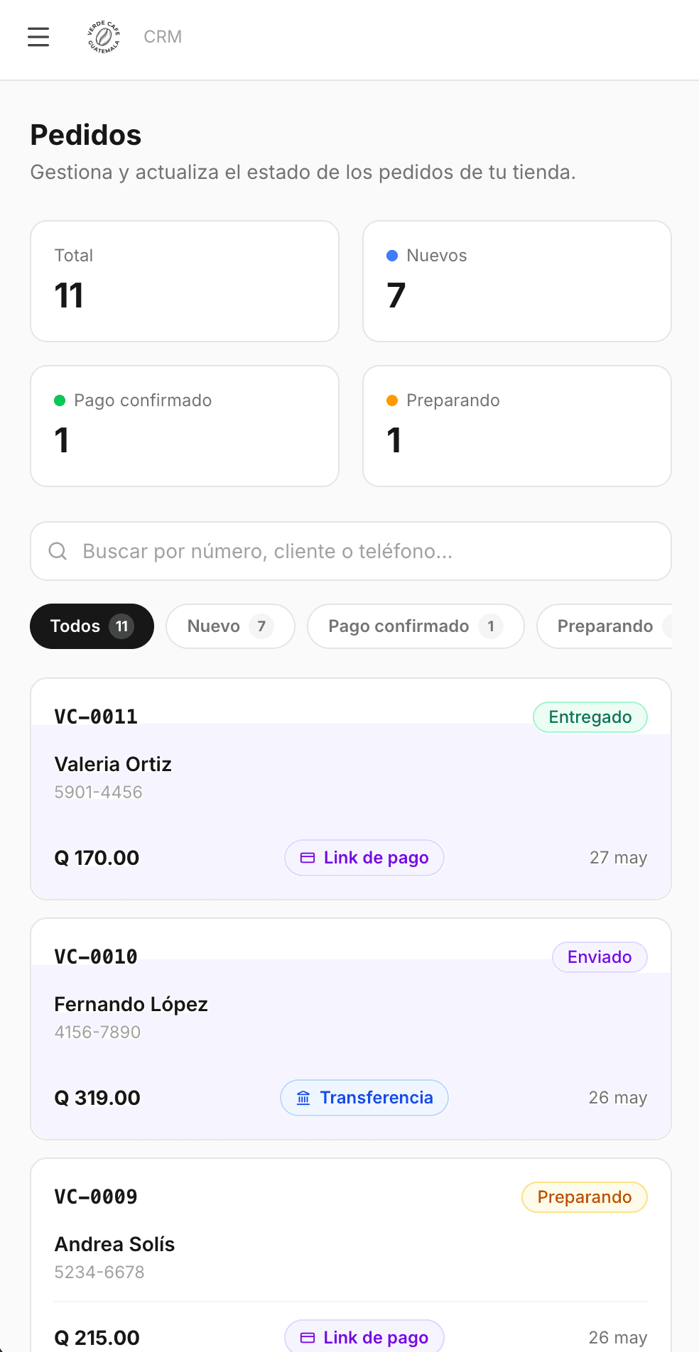 Catálogo móvil